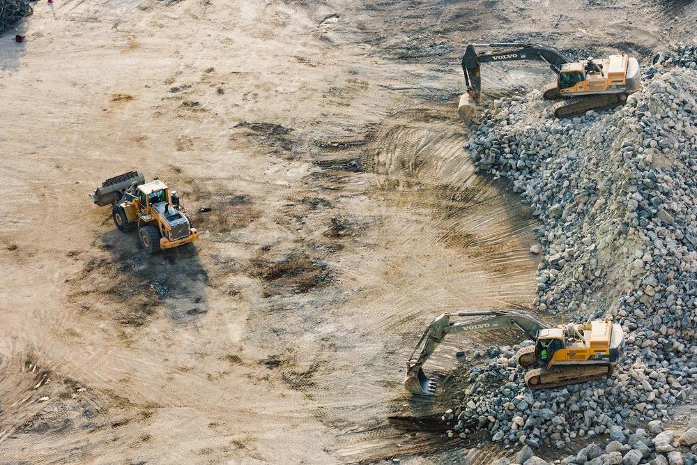 Per Auktion Zur Baumaschine Für Die Neue Konstruktion